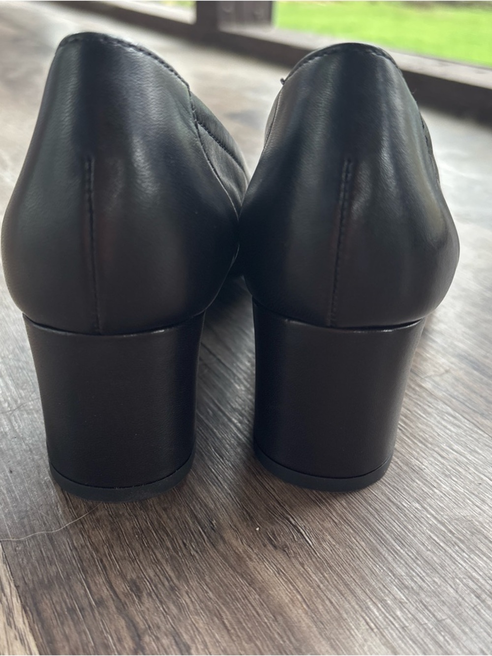Paul Green Black Pointed Block Heel Pumps - Picture 4 of 6